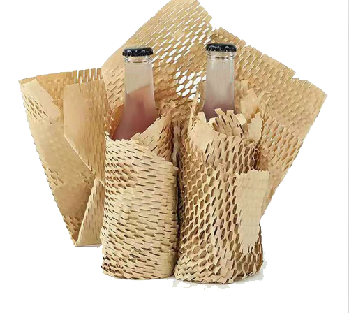 Schutzverpackung Wabenpapier für Flaschen